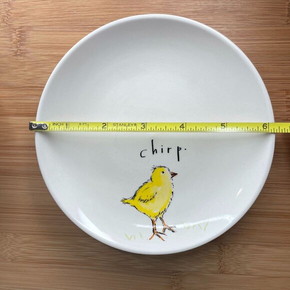 Rae Dunn Magenta Easter Plates Bunny Hop Basket Hunt Chick Chirp Carrot Crunch - Picture 9 of 9